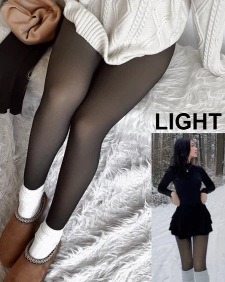 TRANSLUCENT FLEECE TIGHTS | THE WINTER-WARM LEGS