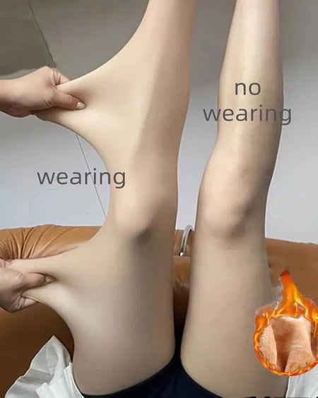 TRANSLUCENT FLEECE TIGHTS | THE WINTER-WARM LEGS