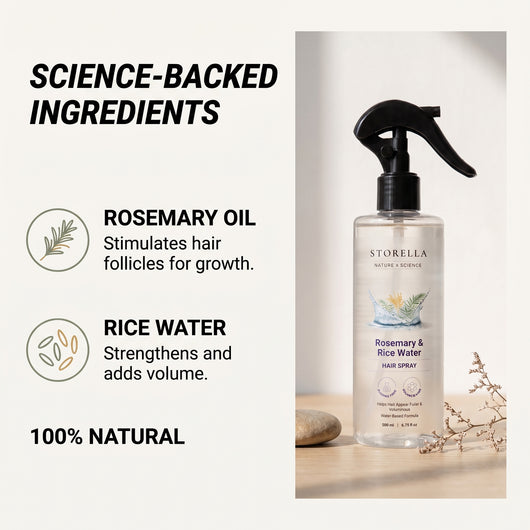 Storella |Growth & Thickness Spray ( Rosemary Water and Rice Water )