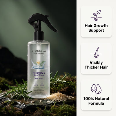 Storella |Growth & Thickness Spray ( Rosemary Water and Rice Water )
