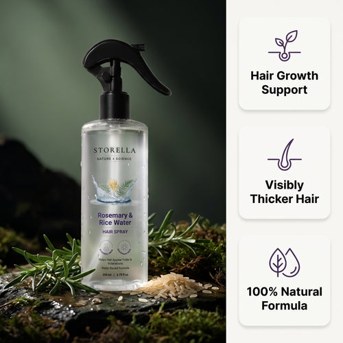 Storella |Growth & Thickness Spray ( Rosemary Water and Rice Water )